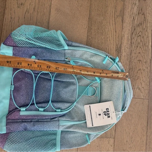Pottery Barn Teen Glitter Backpack - Blue and Purple